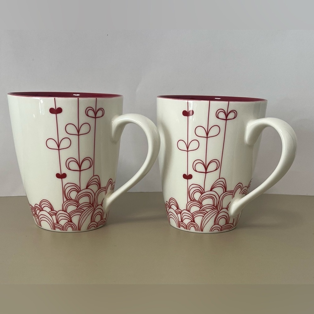 Starbucks Valentine's Hearts Coffee Mugs - Picture 2 of 9